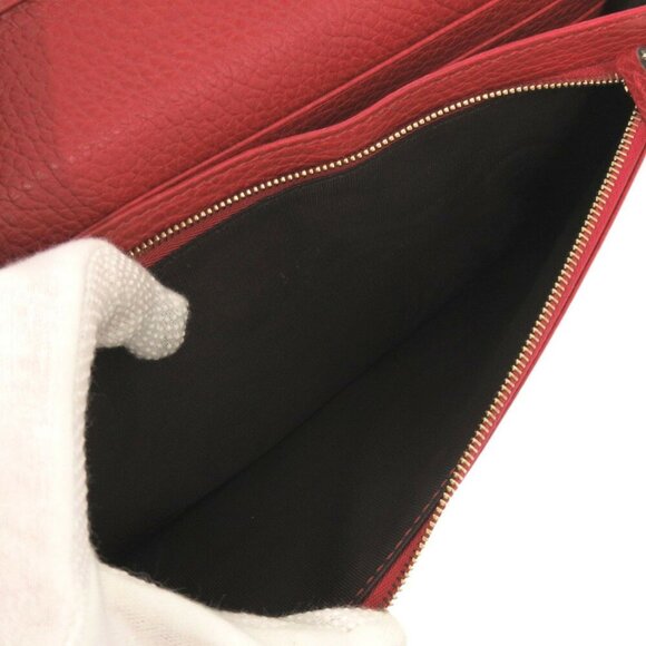 GUCCI Red Leather Wallet - Picture 9 of 11